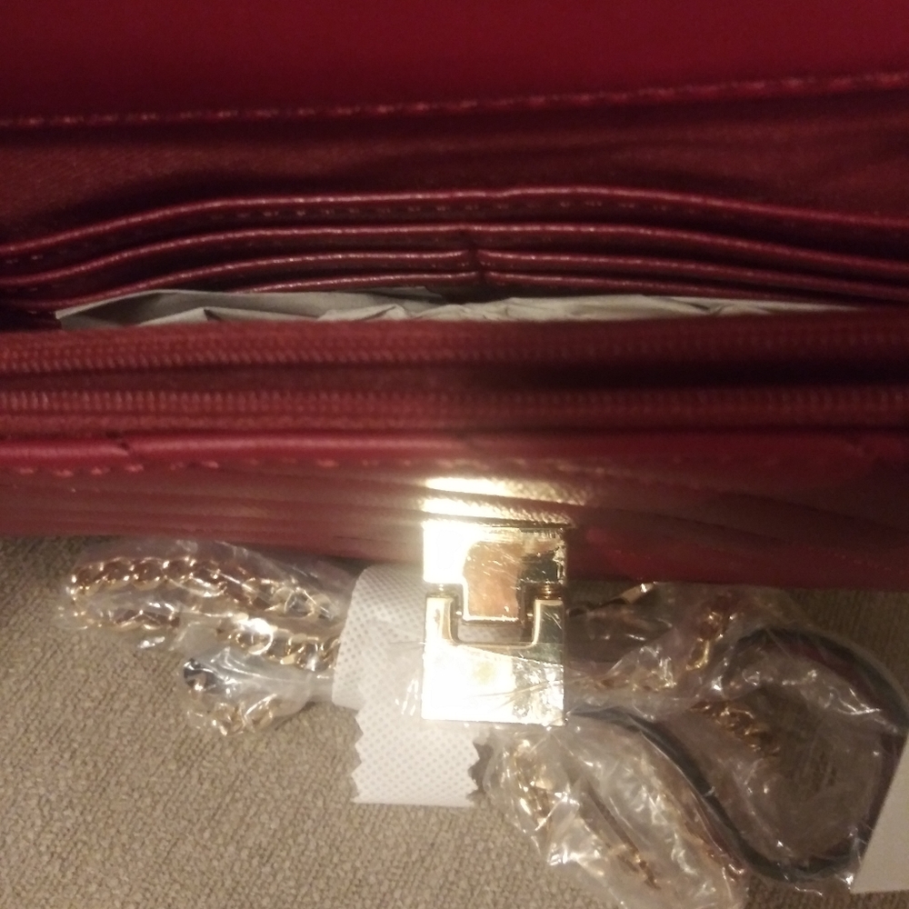 Aldo Mandalit Red Crossbody clutch purse new - Picture 5 of 9